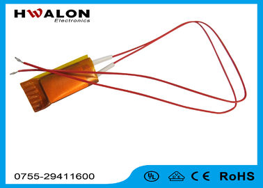 ฉนวนกันความร้อนกระดาษสีเหลือง PTC เครื่องทำเซรามิค 105 องศา 3.6V - 220V พร้อมตะกั่ว