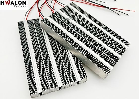 เครื่องทําความร้อนอัลลูมิเนียม PTC 300W เครื่องทําความร้อนอากาศเซรามิค อุปกรณ์ทําความร้อนอุปกรณ์ระดับอุณหภูมิคงที่สําหรับอุปกรณ์หน่วยระบายอากาศ 120*75*15mm