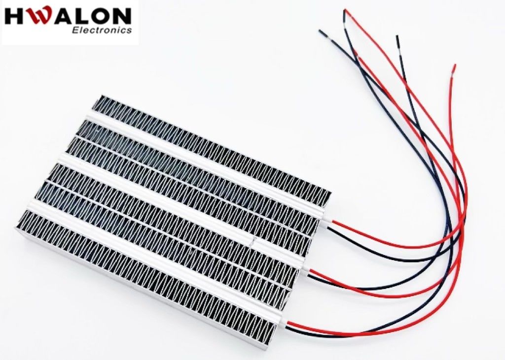 เครื่องทําความร้อนอัลลูมิเนียม PTC 300W เครื่องทําความร้อนอากาศเซรามิค อุปกรณ์ทําความร้อนอุปกรณ์ระดับอุณหภูมิคงที่สําหรับอุปกรณ์หน่วยระบายอากาศ 120*75*15mm