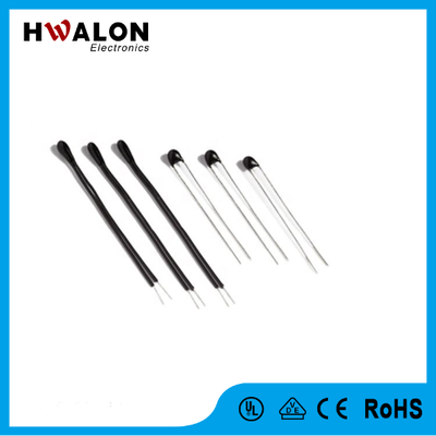 ความแม่นยำสูง MF52 NTC Thermistor เรซิ่นห่อหุ้มเซ็นเซอร์อุณหภูมิชนิดลูกปัด, เทอร์มิสเตอร์ค่าสัมประสิทธิ์อุณหภูมิเชิงลบขนาดเล็กตอบสนองรวดเร็วพร้อมช่วงความต้านทานกว้าง
